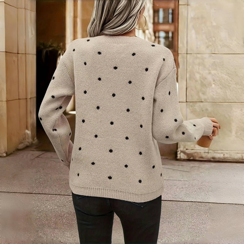 Clara | Pull en maille à petits pois