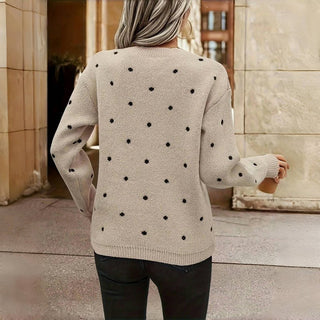 Clara | Pull en maille à petits pois