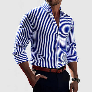 Marseille Studio | Chemise homme en coton rayé