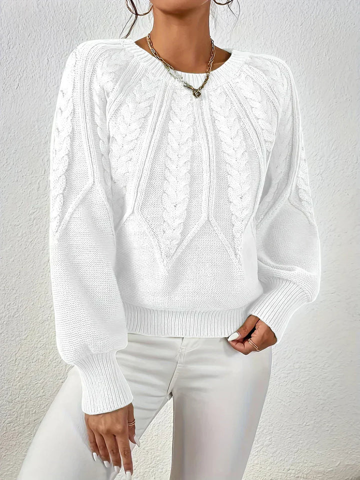 Rita | Pull élégant à motif tressé