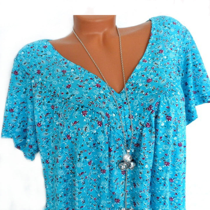 Macy | T-shirt Flora à col en V