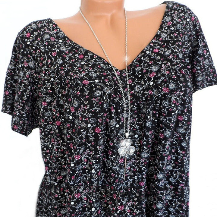 Macy | T-shirt Flora à col en V