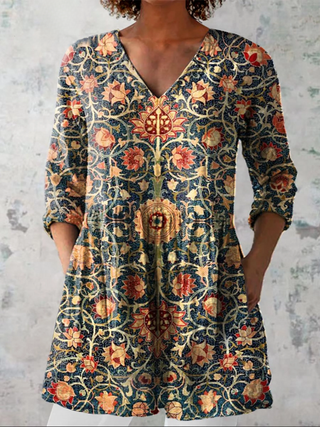 Liora | Chemisier long à motif original