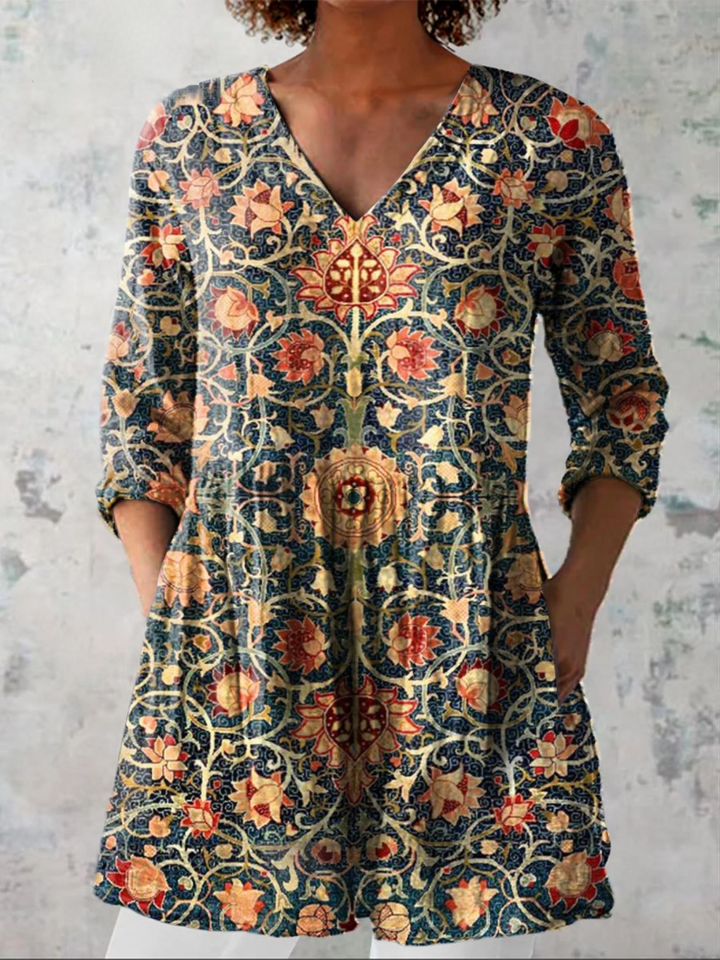 Liora | Chemisier long à motif original