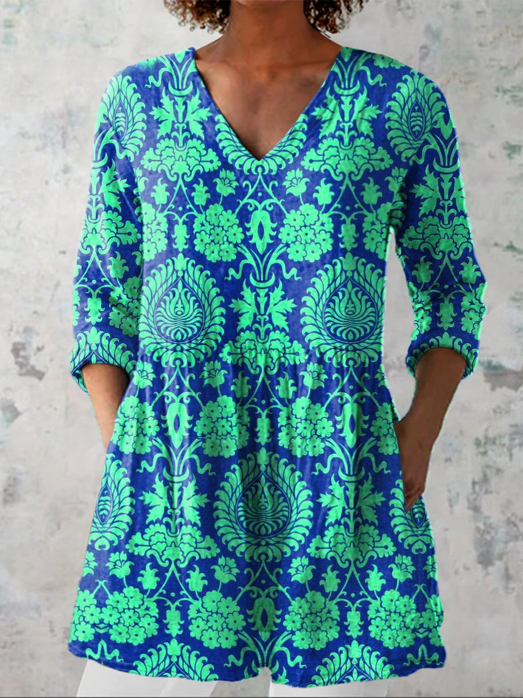Romy | Chemisier long à motif original