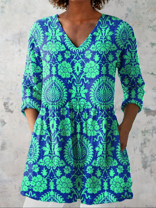 Romy | Chemisier long à motif original