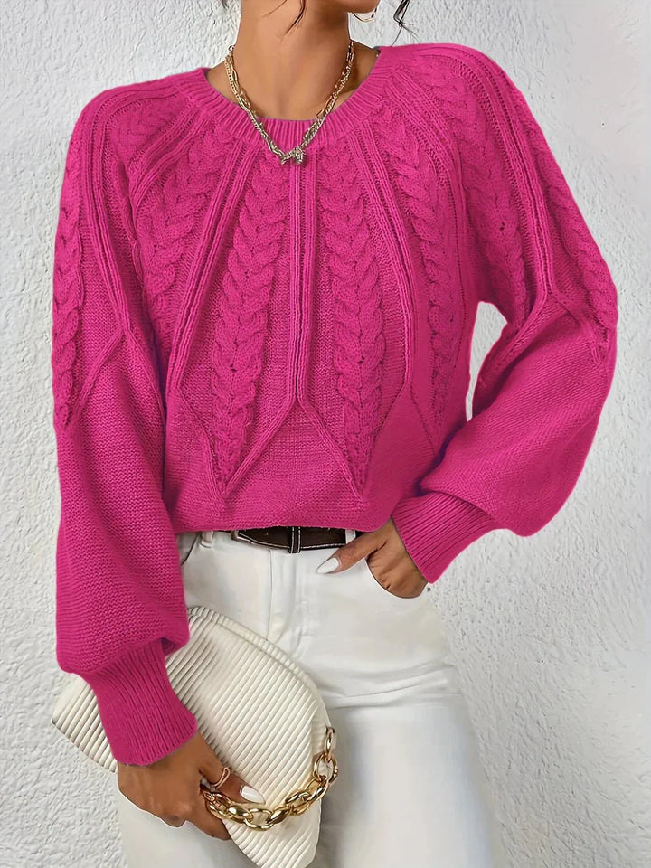 Rita | Pull élégant à motif tressé