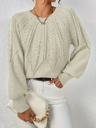Rita | Pull élégant à motif tressé