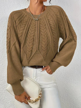Rita | Pull élégant à motif tressé