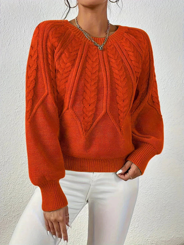 Rita | Pull élégant à motif tressé