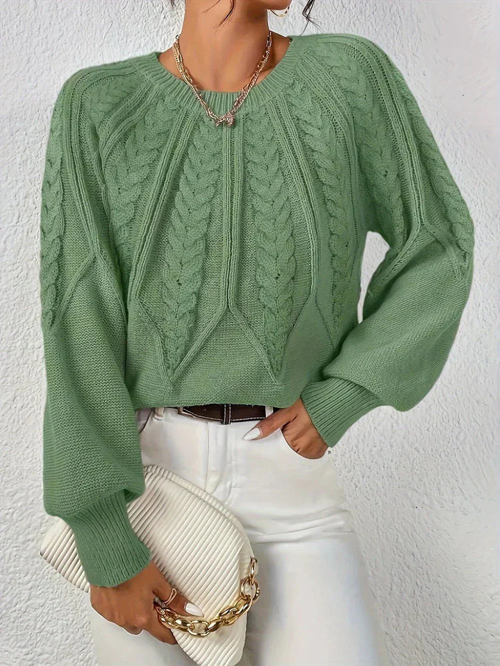 Rita | Pull élégant à motif tressé