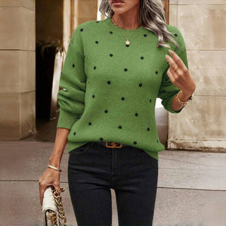 Clara | Pull en maille à petits pois