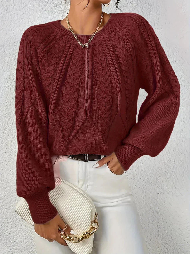 Rita | Pull élégant à motif tressé