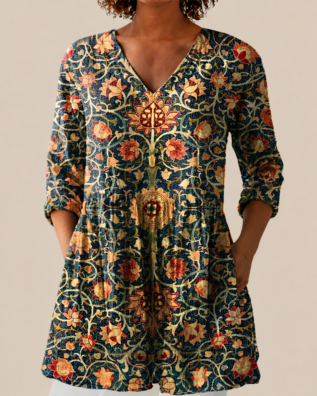 Liora | Chemisier long à motif original