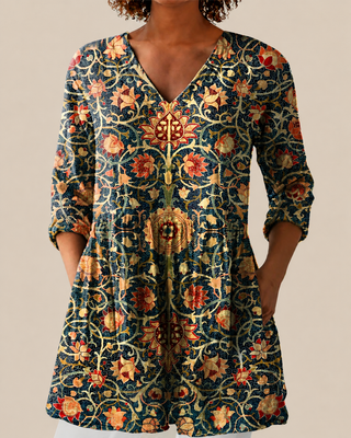 Liora | Chemisier long à motif original