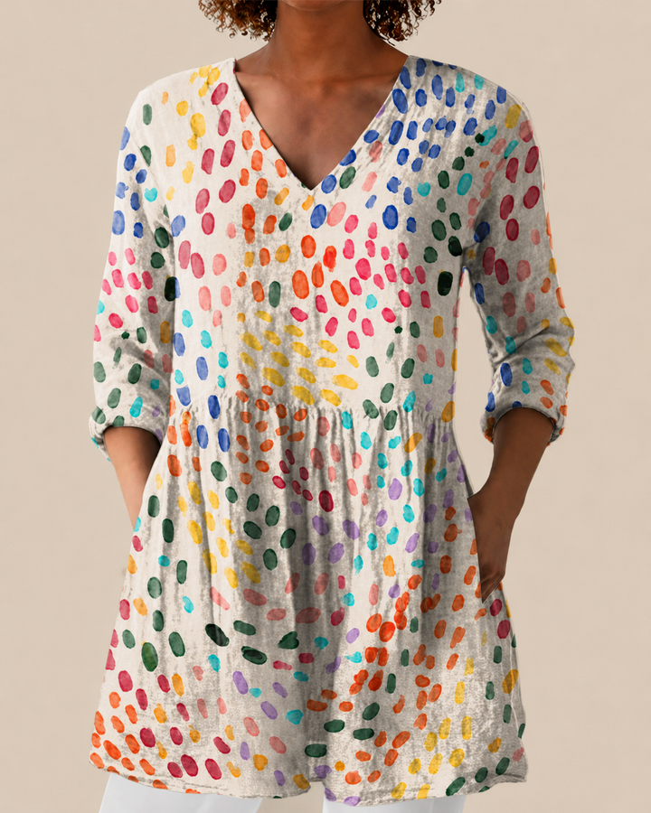 Noelle | Chemisier long à motif original