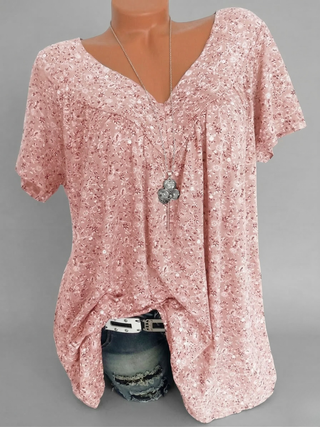 Macy | T-shirt Flora à col en V