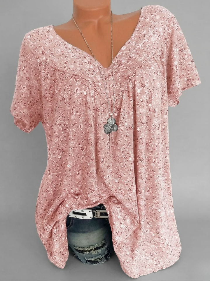 Macy | T-shirt Flora à col en V