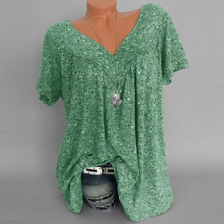 Macy | T-shirt Flora à col en V