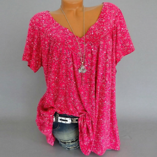 Macy | T-shirt Flora à col en V
