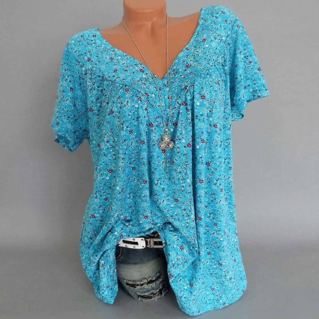 Macy | T-shirt Flora à col en V