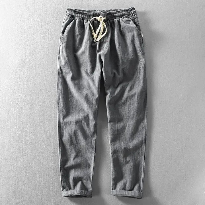 Pantalon Daniel en coton et lin