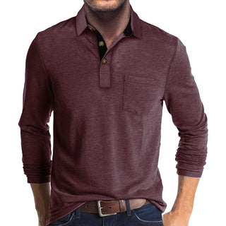 Marseille Studio | Chemise unie à manches longues pour homme