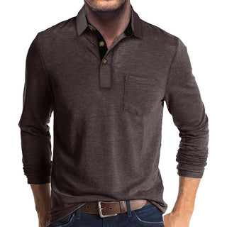 Marseille Studio | Chemise unie à manches longues pour homme