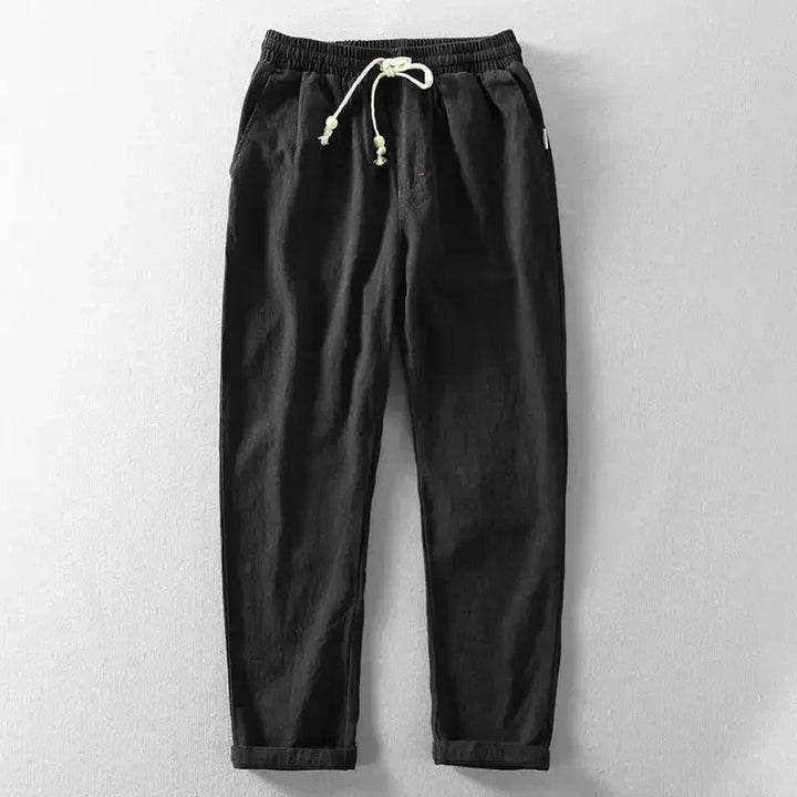 Pantalon Daniel en coton et lin