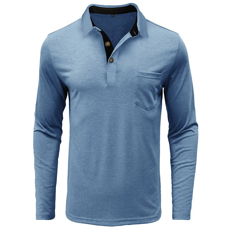 Marseille Studio | Chemise unie à manches longues pour homme