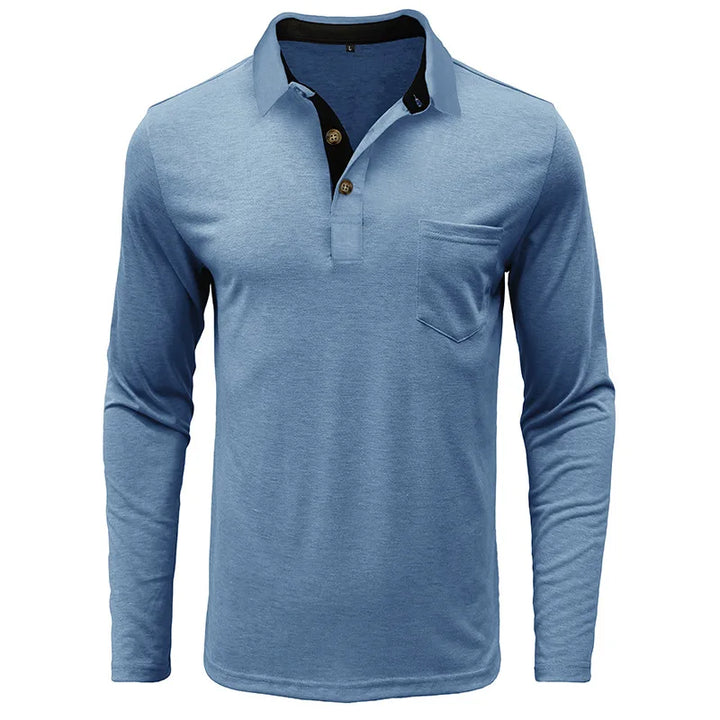 Marseille Studio | Chemise unie à manches longues pour homme