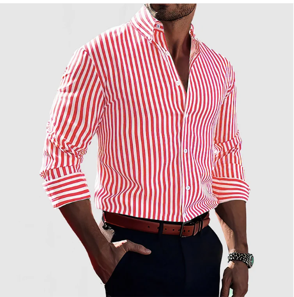 Marseille Studio | Chemise homme en coton rayé