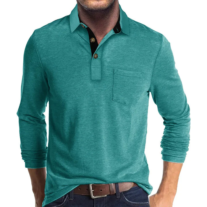 Marseille Studio | Chemise unie à manches longues pour homme