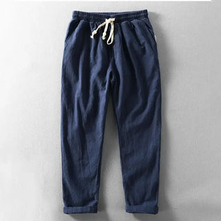 Pantalon Daniel en coton et lin