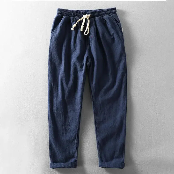 Pantalon Daniel en coton et lin