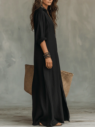 Soline™ | Robe longue à boutons