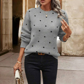 Clara | Pull en maille à petits pois