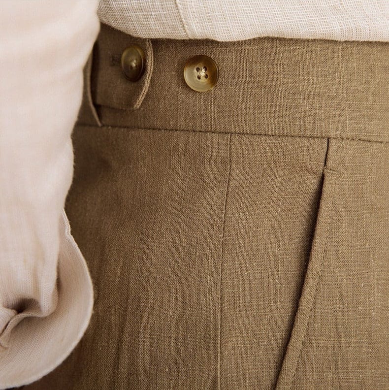 Pantalon en lin Bacco
