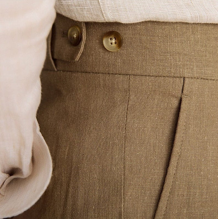 Pantalon en lin Bacco