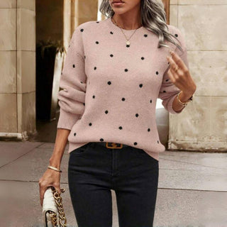 Clara | Pull en maille à petits pois