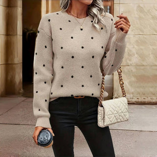 Clara | Pull en maille à petits pois