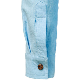 Marseille Studio | Chemise en lin vintage à manches longues pour hommes