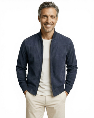 Valerio | Veste en daim fabriquée à la main