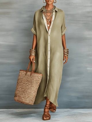 Manelle™ | Robe longue aux lignes minimalistes