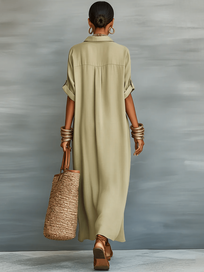 Manelle™ | Robe longue aux lignes minimalistes