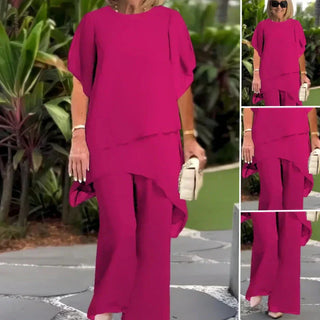 Herlene | Ensemble chic composé d'un haut et d'un pantalon