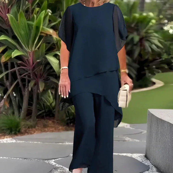 Herlene | Ensemble chic composé d'un haut et d'un pantalon