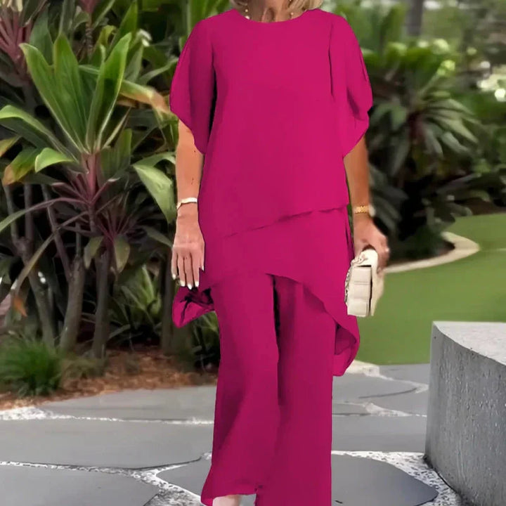 Herlene | Ensemble chic composé d'un haut et d'un pantalon