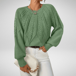 Rita | Pull élégant à motif tressé