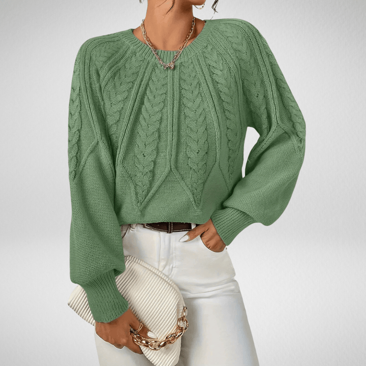 Rita | Pull élégant à motif tressé